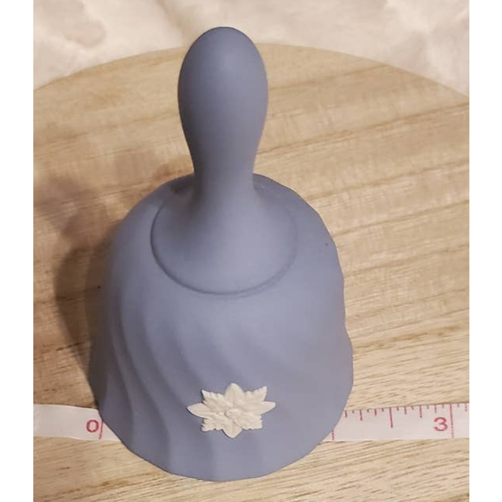 Wedgwood England Jasperware Swan Snow Flake Bell 3" - Picture 3 of 5